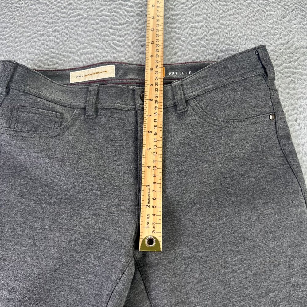 Pilcro Letterpress Serif Pants Women 30 Gray Tapered City Modern Anthropologie - Picture 10 of 13